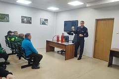 На заводе прошло профилактическое занятие по пожарной безопасности